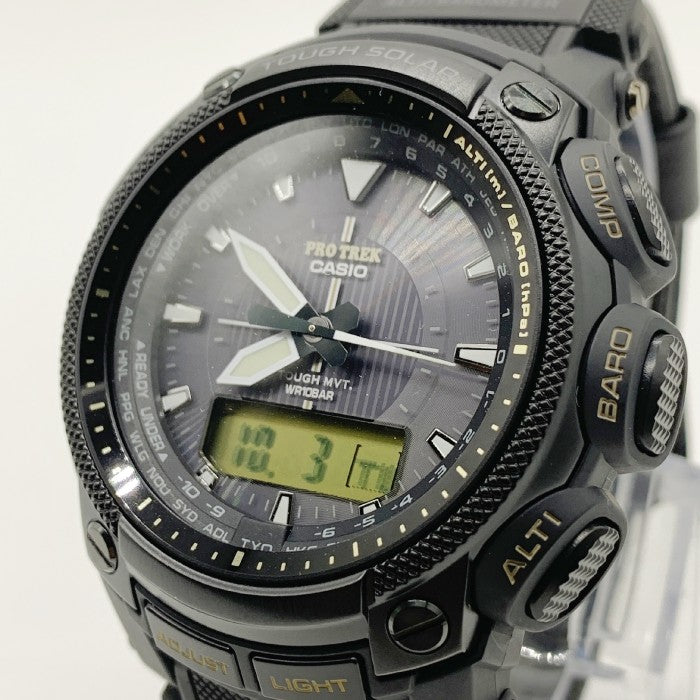 CASIO カシオ PRO TREK プロトレック タフソーラー 電波 腕時計 PRW-5050L ブラック