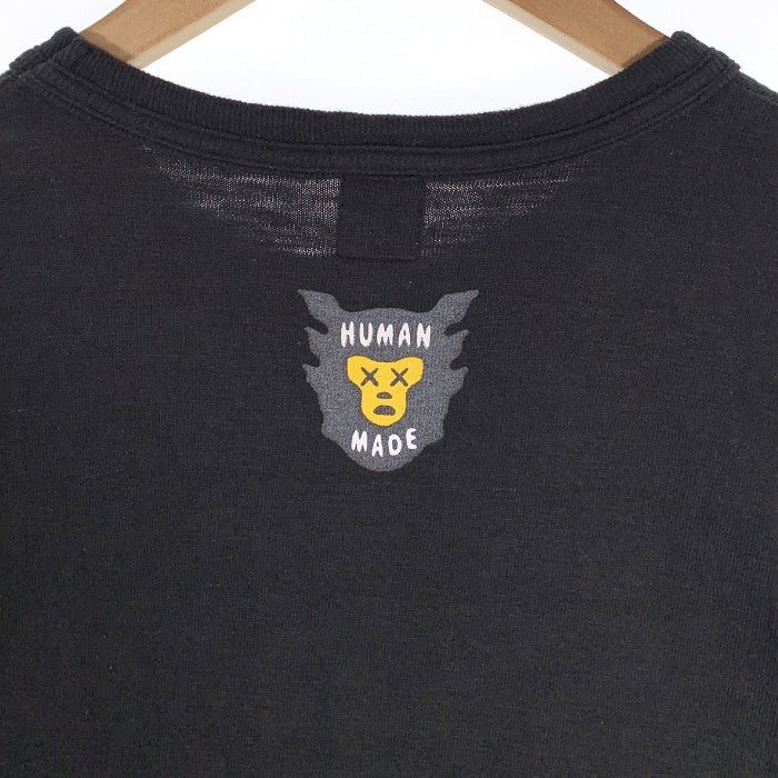 HUMAN MADE ヒューマンメイド KAWS カウズ ハートプリント Tシャツ ブラック Size XL 福生店