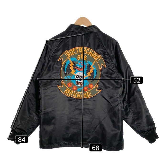 The Soft Machine ソフトマシーン SM ARKANSAS BOA COACH JACKET コーチジャケット ワッペン 内ボア ブラック Size S 福生店