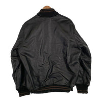 HOUSTON ヒューストン LEATHER AWARD JACKET レザーアワードジャケット スタジャン ブラック 牛革 Size XL 福生店