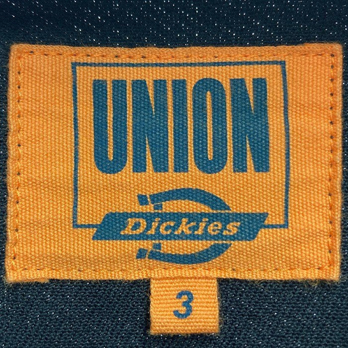 Dickies ディッキーズ×UNION ユニオン21AW 213M10UO01 OVERSIZED WORK SHIRT ディッキーズ オーバーサイズ ワーク シャツ ブラック size3 瑞穂店