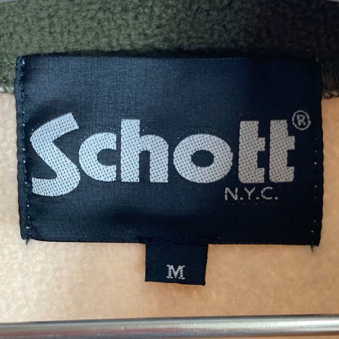 SCHOTT ショット フリースジャケット ベージュ sizeM 瑞穂店