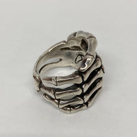 CRAZY PIG DESIGNS Bone Hand Ring クレイジーピッグ ボーンハンド リング スカル シルバー SV925 20.5号瑞穂店