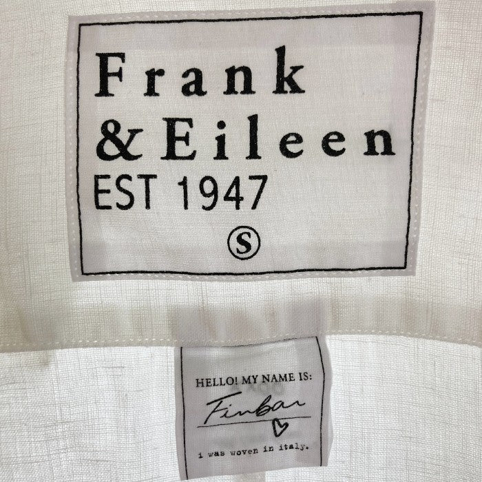 Frank&Eileen フランク＆アイリーン 3120700007 Finbar  リネンシャツ ホワイト sizeS 瑞穂店