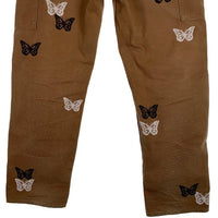 Carhartt カーハート Duck Double Knee Carpenter Pants ダブルニーカーペンターパンツ About Dreams アバウトドリームス バタフライプリント B01 BRN Size 34×32 福生店