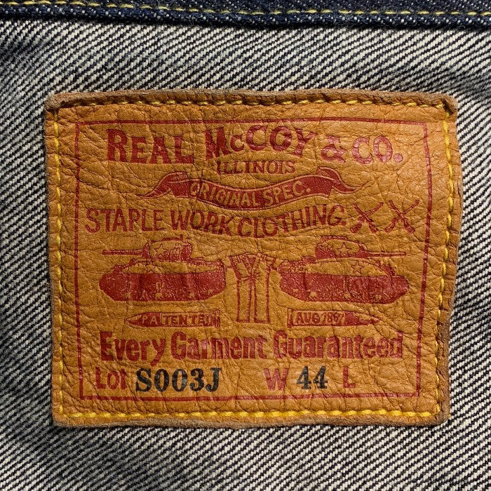 THE REAL McCOY'S リアルマッコイズ S003J 大戦モデル デニムジャケット インディゴ Size 44 福生店