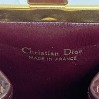 Dior ディオール がま口 トロッター 小銭入れ 財布 コインケース エンジ×ベージュ 瑞穂店
