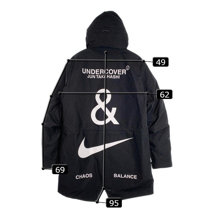 NIKE ナイキ 19AW UNDERCOVER アンダーカバー 3-Layer Fishtail Parka スリーレイヤー フィッシュテールパーカ ダウンジャケット ブラック CD7523-010 Size L 福生店