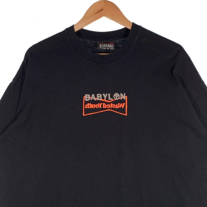 Babylon バビロン x Wasted Youth ウェイステッドユース プリント Tシャツ ブラック Size XL 福生店