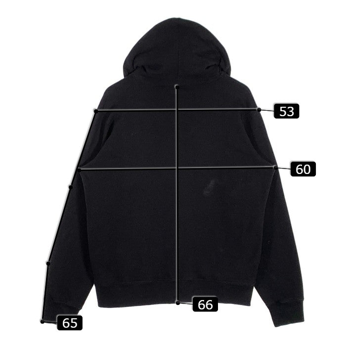 SUPREME シュプリーム 18SS Corner Label Hooded Sweatshirt コーナーラベル スウェットパーカー ブラック  Size M 福生店