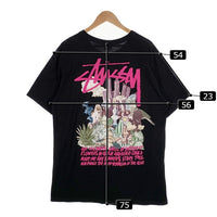 STUSSY ステューシー PSYCHEDELIC TEE サイケデリック Tシャツ ブラック Size L 福生店