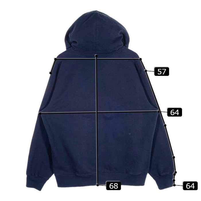 SUPREME シュプリーム 22SS Bling Box Logo Hooded Sweatshirt ブリングボックスロゴ スウェットパーカー  ネイビー Size L 福生店