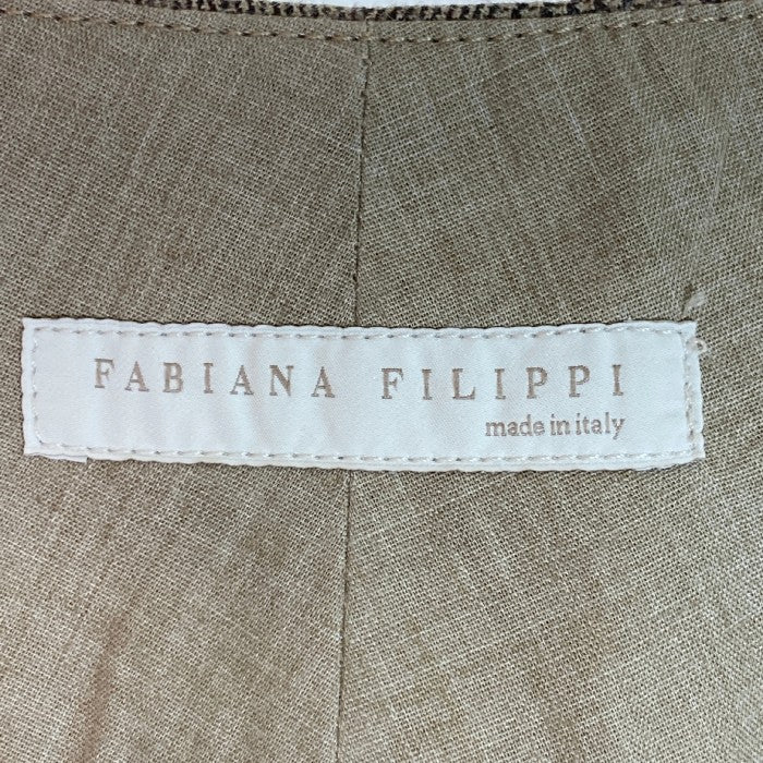 FABIANA FILIIPPI ファビアナフィリッピ ウール チェックパンツ ベージュ size XS 瑞穂店