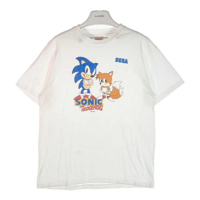 HANES ヘインズ SEGA SONIC THE HEDGEHOG 1993 90s Tシャツ ホワイト sizeL 瑞穂店