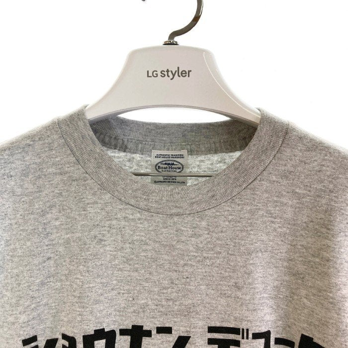 BOAT HOUSE ボートハウス ジョイマークデザイン ショーナンデューク カタカナプリント Tシャツ グレー size5 瑞穂店