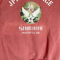 SAMURAI スウェット トレーナー JPN AIR FORCE 侍飛行機倶楽部 レッド sizeL 瑞穂店