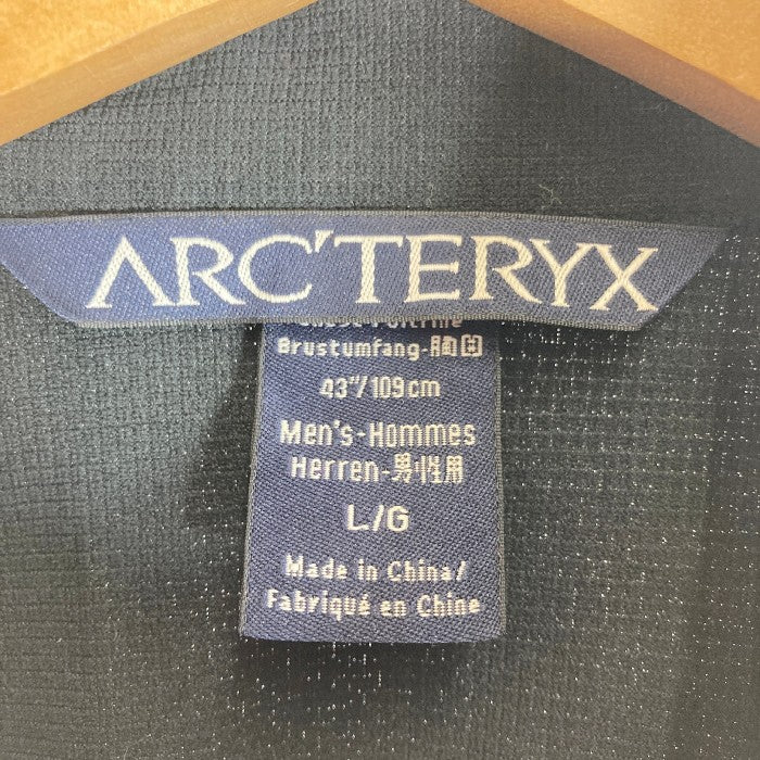 ARC'TERYX アークテリクス 企業ロゴ入り ジップアップジャケット ブラック sizeL 瑞穂店