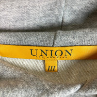 UNION ユニオン HOODIE ロゴ刺繍フーディー パーカー グレー size3 瑞穂店