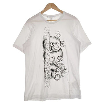 COMME des GARCONS SHIRT コムデギャルソンシャツ 21AW KAWS カウズ プリントTシャツ ホワイト FH-T007 Size XL 福生店