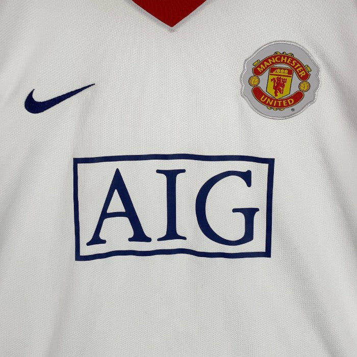 NIKE ナイキ マンチェスターユナイテッド プレミアリーグ ユニフォーム 2008 FALL アウェイ ホワイト Size XXL 福生店