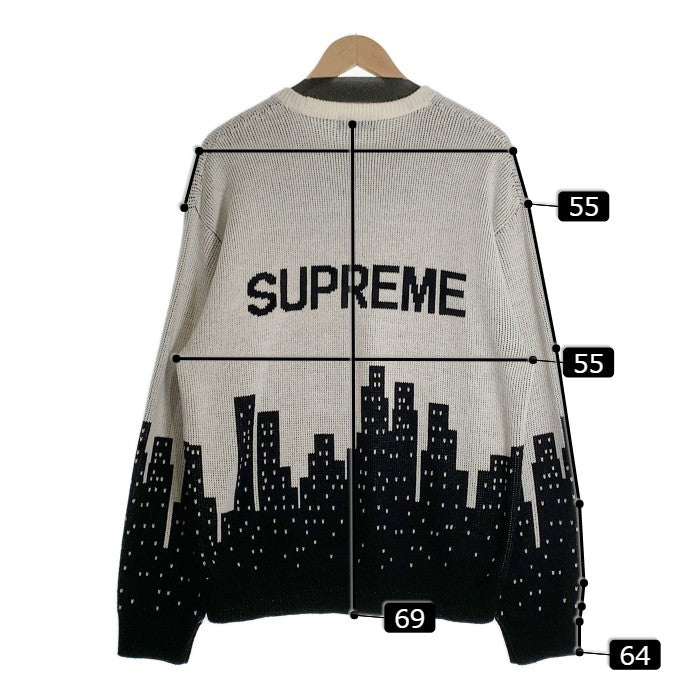 SUPREME シュプリーム 20SS New York Sweater ニューヨーク セーター アクリル ホワイト Size L 福生店