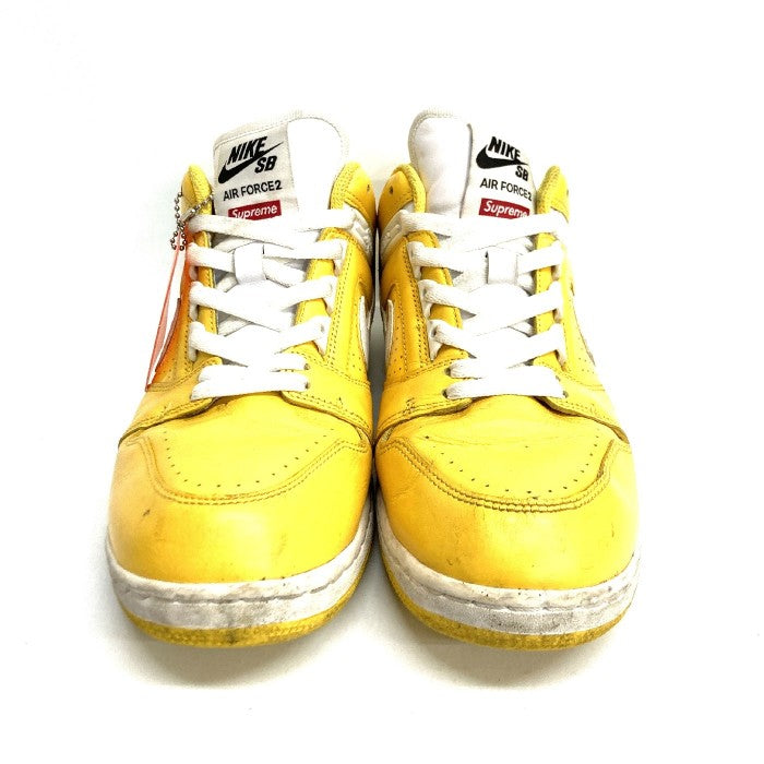 Supreme シュプリーム NIKE AIR FORCE 2 LOW AA0871-717 17AW ナイキ エアフォース バーシティーメイズ イエロー size27.0cm 瑞穂店