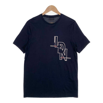 EMPORIO ARMANI エンポリオアルマーニ プリントTシャツ ブラック 3G1TM2 1JTUZ Size M 福生店