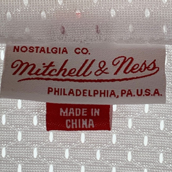 Mitchell＆Ness ミッチェルアンドネス NBA CHICAGO BULLS シカゴブルズ メッシュ ベースボールシャツ ホワイト Size XL 福生店