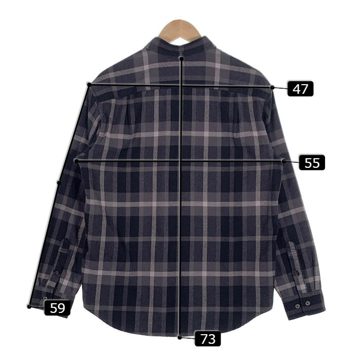 SUPREME シュプリーム 23AW Plaid Flannel Shirt チェック フランネルシャツ ボタンダウン ブラック Size S 福生店