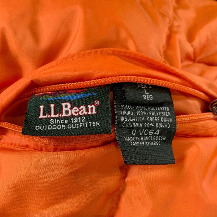 L.L.Bean エルエルビーン リバーシブル ダウンジャケット オレンジ ネイビー Size L 福生店