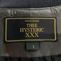 THEE HYSTERIC XXX ジィヒステリックトリプルエックス ラムレザー リブブルゾン スタジャン 5LB-0561 Size 1 福生店