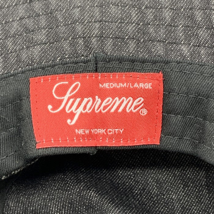 SUPREME シュプリーム 22SS Fade Jacquard Denim Crusher フェードジャガード デニムクラッシャーハット ブラック Size M-L 福生店