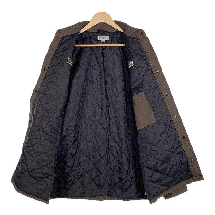 Carhartt カーハート Chatfield Quilt Lined Ripstop Jacket チャットフィールド リップストップジャケット 裏地キルティング 企業刺繡 ダークブラウン Size L 福生店