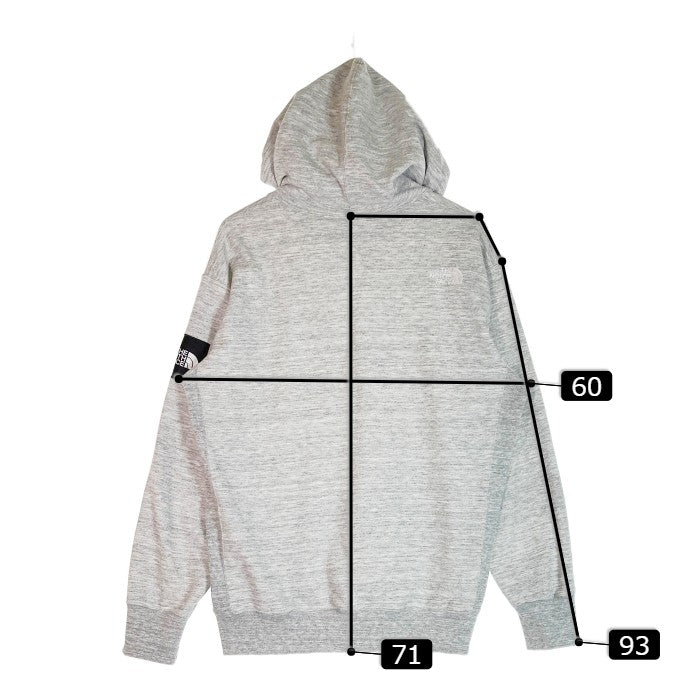 THE NORTH FACE ノースフェイス Square Logo Hoodie スクエアロゴ フーディ NT12333 グレー sizeXL 瑞穂店