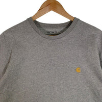 Carhartt W.I.P. カーハート ワークインプログレス S/S CHASE T-SHIRT ロゴ刺繡 Tシャツ グレー Size L 福生店