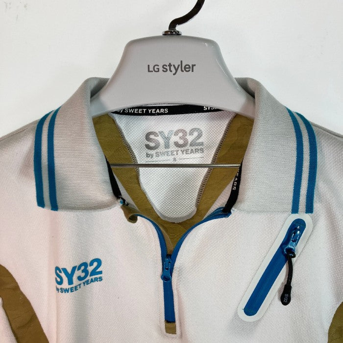 SY32 by SWEET YEARS エスワイサーティトゥバイスィートイヤーズ ポロシャツ 白 sizeS 瑞穂店