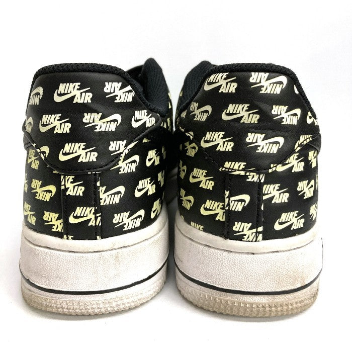 NIKE ナイキ AH8462-001 AIR FORCE 1 07 QS NIKE ALL OVER LOGO エアフォース1 スニーカー ブラック size28cm 瑞穂店