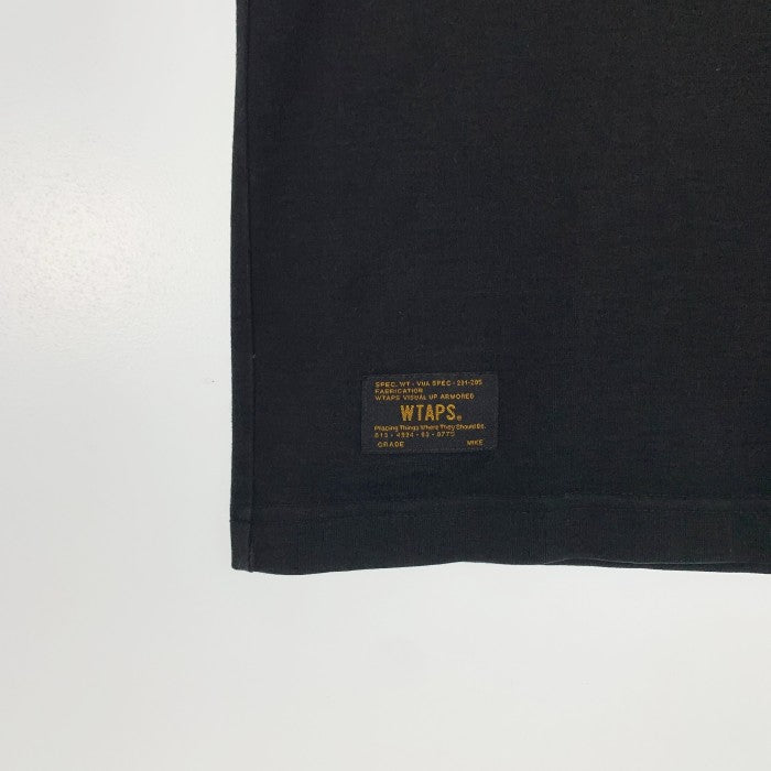 WTAPS ダブルタップス 13SS BLANK S/S-C TEE コットン シルク ポケットTシャツ ブラック Size M 福生店