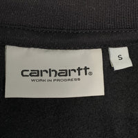 Carhartt WIP カーハート Half Zip American Script Sweat ハーフジップ アメリカンスクリプト スウェット トレーナー ブラック Size S 福生店