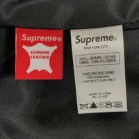 SUPREME シュプリーム 18AW Leather Anorak Jacket レザーアノラック ジャケット 羊革 ブラック Size L 福生店