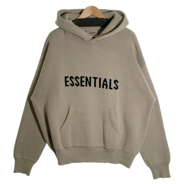 ESSENTIALS エッセンシャルズ Logo Knit Hoodie ロゴニットフーディ プルオーバーパーカー Size M 福生店