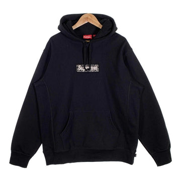 SUPREME シュプリーム 19AW Bandana Box Logo Hooded Sweatshirt バンダナボックスロゴ スウェットパーカー ブラック Size XL 福生店