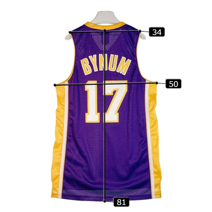 adidas NBA ロサンゼルス・レイカーズ LAKERS #17 Bynum バイナム ユニフォーム パープル sizeS 瑞穂店