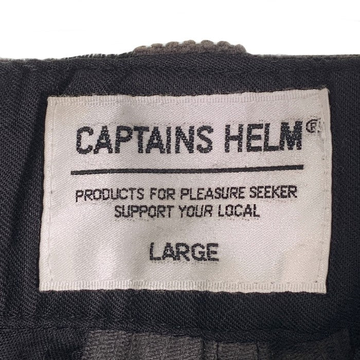 CAPTAINS HELM キャプテンズヘルム 21AW LEOPARD CORDUROY PANTS レオパード柄 コーデュロイパンツ チャコールグレー Size L 福生店