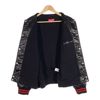 SUPREME シュプリーム 21AW THRASHER スラッシャー Satin Varsity Jacket サテン バーシティジャケット スタジャン ブラック Size L 福生店