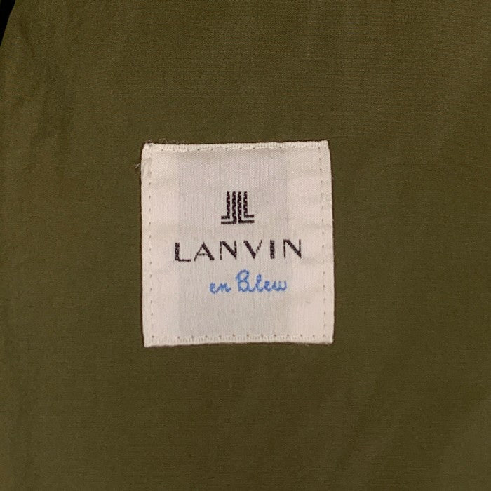 LANVIN en Blue ランバン オン ブルー フィッシュテール 切替 コート Size 48 福生店