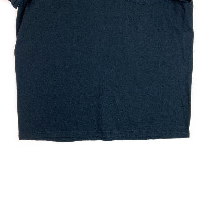 ★クロムハーツ セメタリーバックプリント ホースシュークロス スクロールラベル ポケット Tシャツ ブラック sizeM