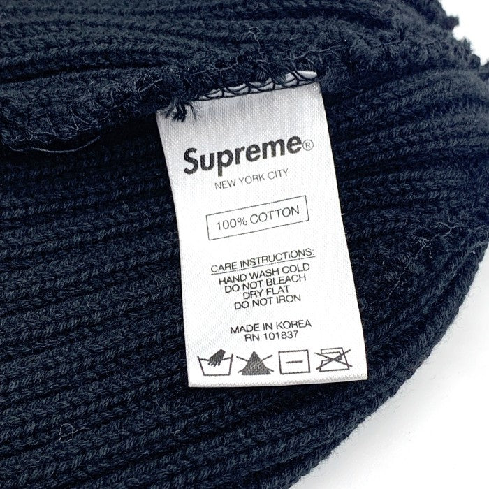 SUPREME シュプリーム Small Box Logo Beanie スモールボックスロゴ ビーニーキャップ ブラック コットン 福生店