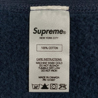 Supreme シュプリーム 17SS Chenille Arc Logo Hooded Sweatshirt シェニールアーチロゴ スウェットパーカー ネイビー Size XL 福生店