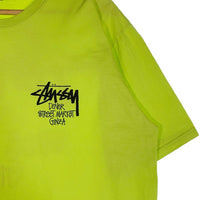 STUSSY ステューシー DOVER STREET MARKET GINZA プリントTシャツ ネオンイエロー Size L 福生店